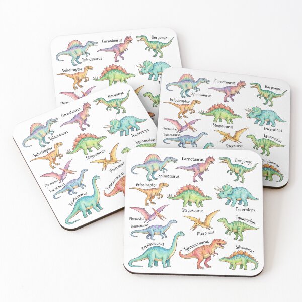 Item preview, Dinosaurs Chart Watercolor Field Guide – Cute Prehistoric Animals Educational designed and sold by raedattia.