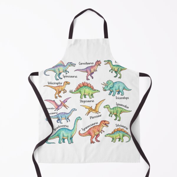 Item preview, Dinosaurs Chart Watercolor Field Guide – Cute Prehistoric Animals Educational designed and sold by raedattia.