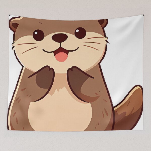 Item preview, Otter with Sunset Sparkles designed and sold by pumsquare.