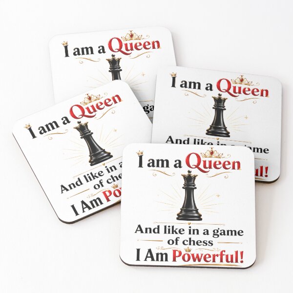 Item preview, I am A Queen and like in a game of chess I am Powerful designed and sold by BlessedKaren.