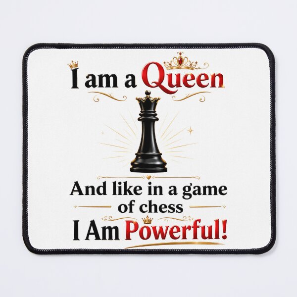 Item preview, I am A Queen and like in a game of chess I am Powerful designed and sold by BlessedKaren.