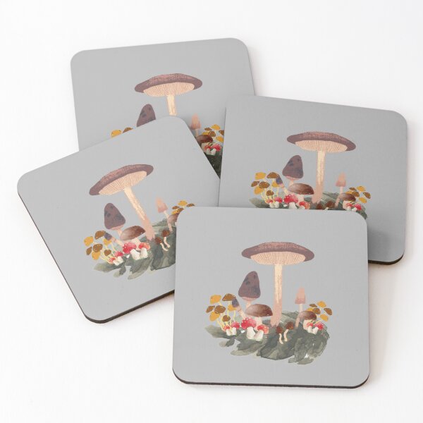 Item preview, Mushroom family, digital doodle designed and sold by GiSilver.