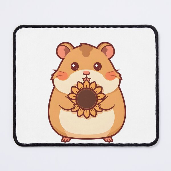 Item preview, Cute Hamster Sunflower Seed Sticker designed and sold by VINTOR-.