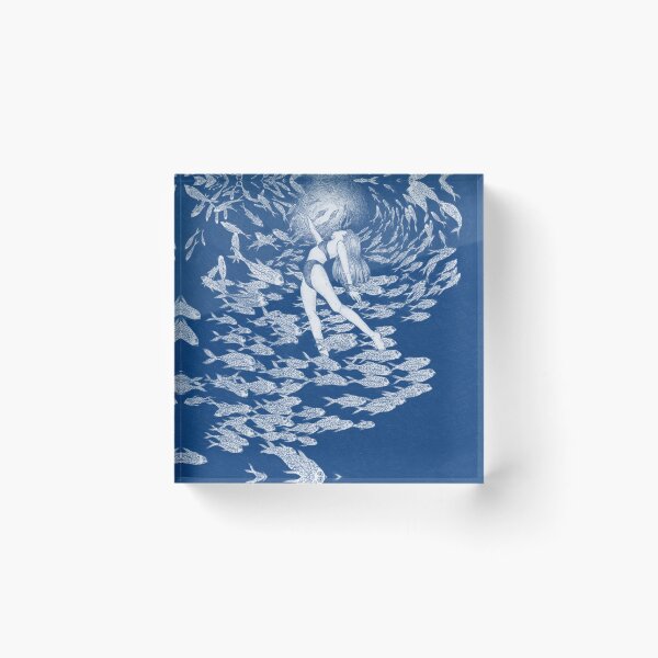 Item preview, Even Fish Love the Sun in Blue designed and sold by ECMazur Art.