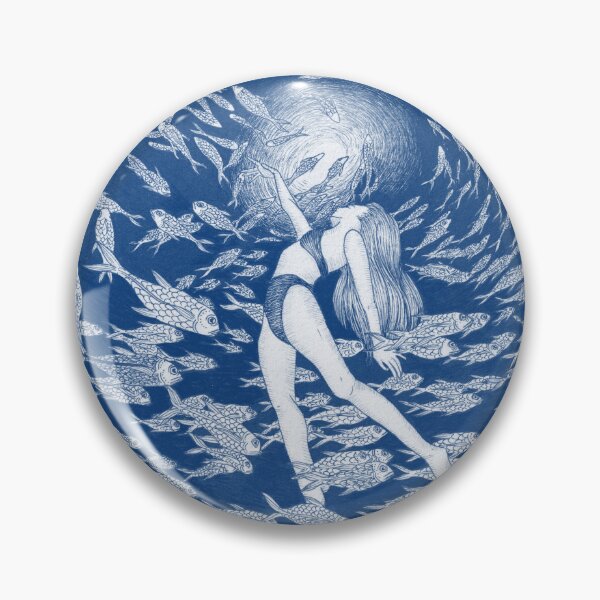 Item preview, Even Fish Love the Sun in Blue designed and sold by ECMazur Art.