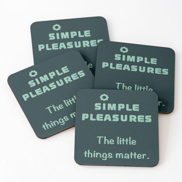 Item preview, SIMPLE PLEASURES The little things matter - Retro Pattern 2C designed and sold by StefanStudioArt.