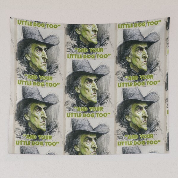 Item preview, And Your Little Dog Too | Wicked Witch Pop Culture Quote | Dramatic Halloween Art designed and sold by Ignorant-Artist.