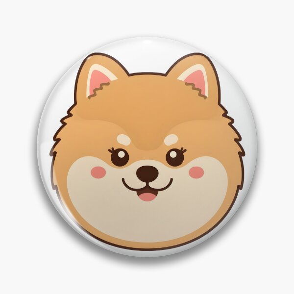 Item preview, Cute Pomeranian Dog Face Sticker Design designed and sold by VINTOR-.