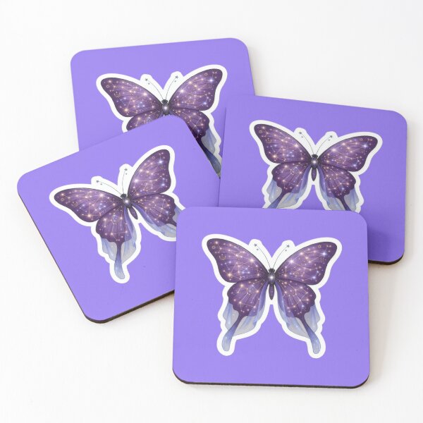 Item preview, Celestial Purple Butterfly With Starry Constellation Wing Art designed and sold by Azurart2.