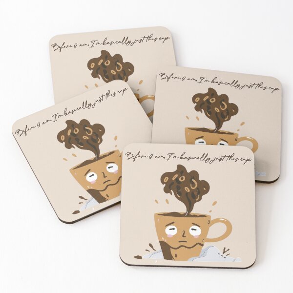 Item preview, Before 9 am I am just this cup - Coffee Humor designed and sold by JoseaStore.