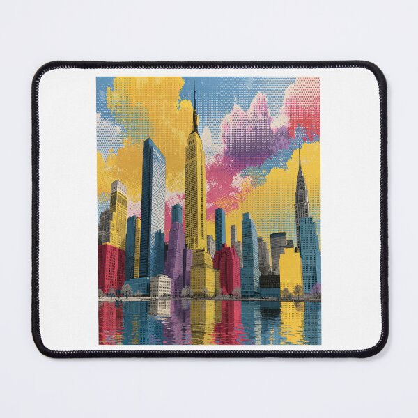 Item preview, Rainbow City Skyline Pop Art | Colorful Urban Skyline | Vibrant Metropolitan Art designed and sold by Ignorant-Artist.