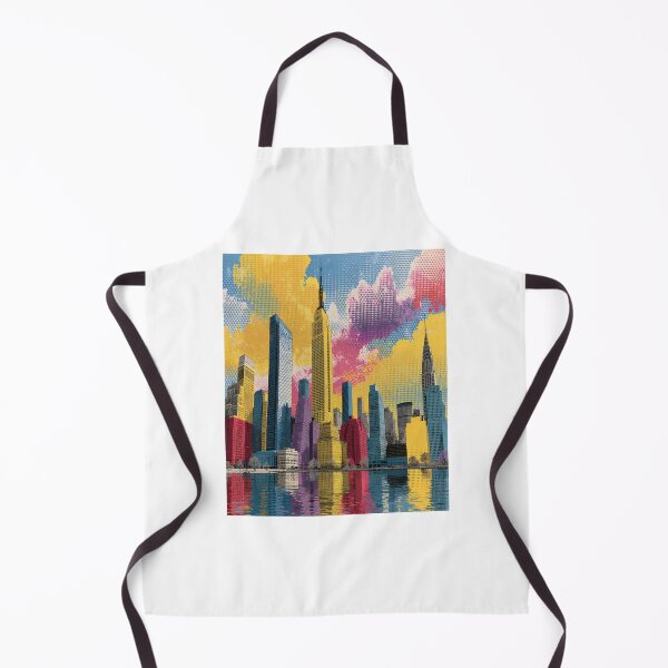 Item preview, Rainbow City Skyline Pop Art | Colorful Urban Skyline | Vibrant Metropolitan Art designed and sold by Ignorant-Artist.