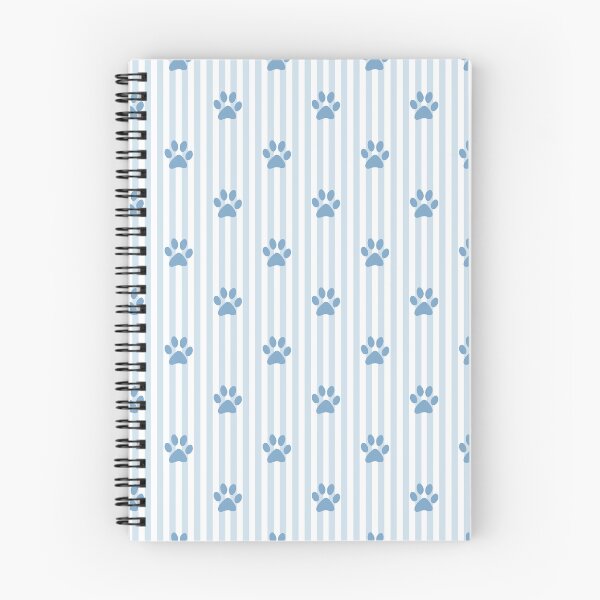 Item preview, Blue Paw Stripes Pattern | Soft Blue and White Striped Paw Design | Cute Dog Paw Print | Puppy Paws Pattern | Muted Blue Paws on Vertical Stripes | Cute Pet Lover Pattern designed and sold by VivaFy.