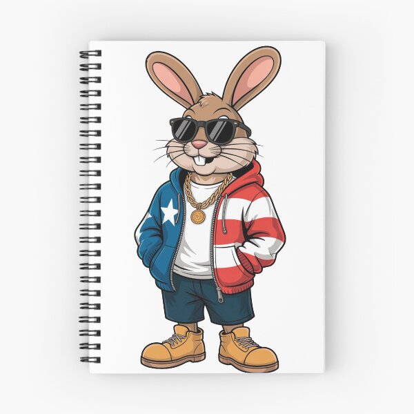 Item preview, Cool Patriotic Bunny Streetwear Hip Hop Rabbit designed and sold by Outlet Raloel.