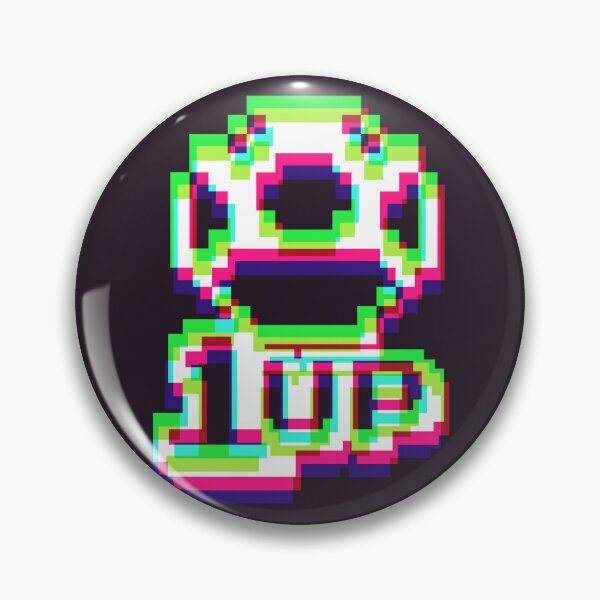 Item preview, 1up Mushroom Negative Synthwave designed and sold by animinimal.