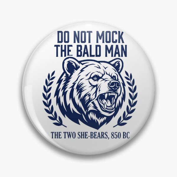 Item preview, Do Not Mock The Bald Man Funny Bible Bear Design designed and sold by Lozarux.