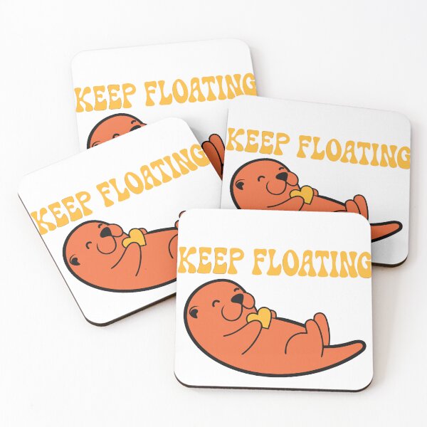 Item preview, A cute sea otter peacefully floating  designed and sold by MOCH- ART.