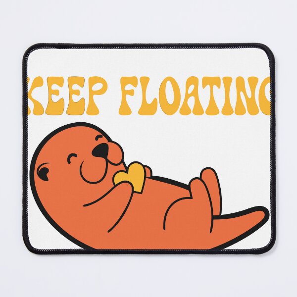 Item preview, A cute sea otter peacefully floating designed and sold by MOCH- ART.