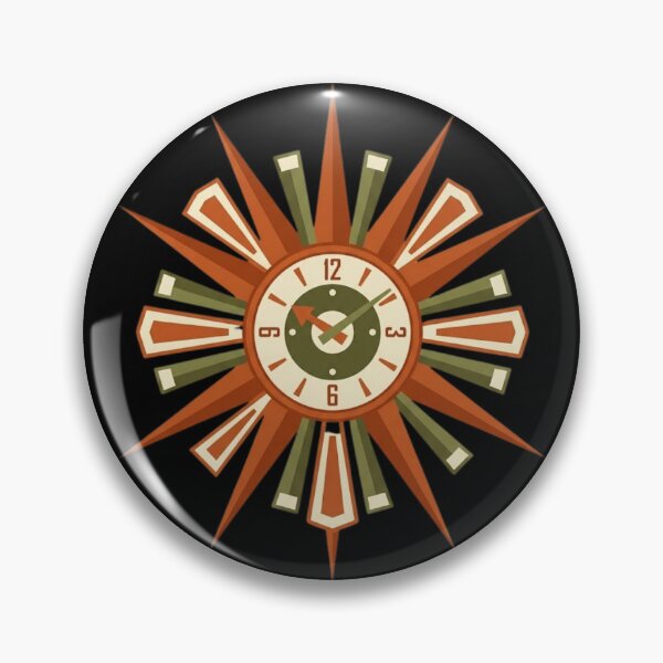 Item preview, Atomic Age Starburst Clock | Retro Mid Century Modern Pattern designed and sold by Mediagraphic.