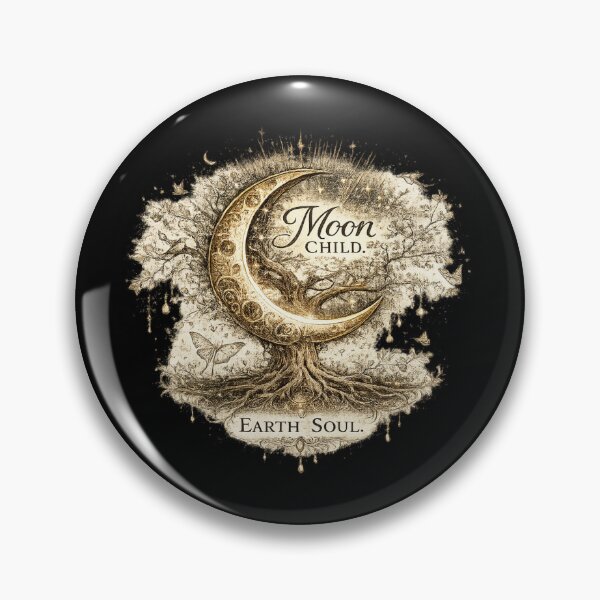 Item preview, Moon Child. Earth Soul. | Celestial Botanical Moon Art designed and sold by 'VARI'.