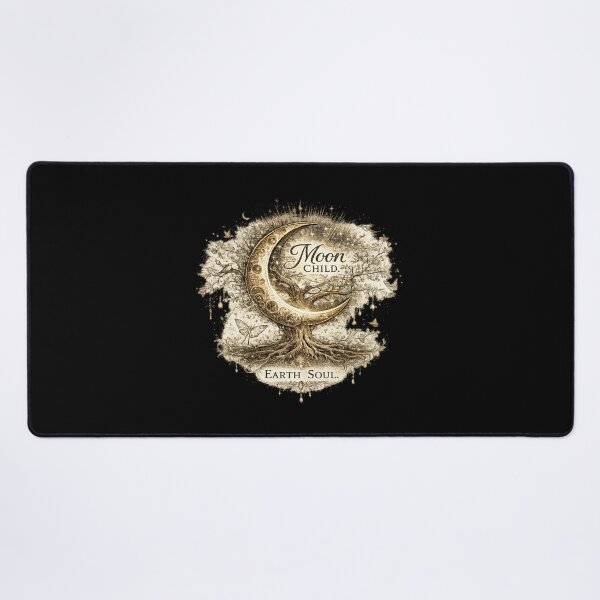 Item preview, Moon Child. Earth Soul. | Celestial Botanical Moon Art designed and sold by 'VARI'.