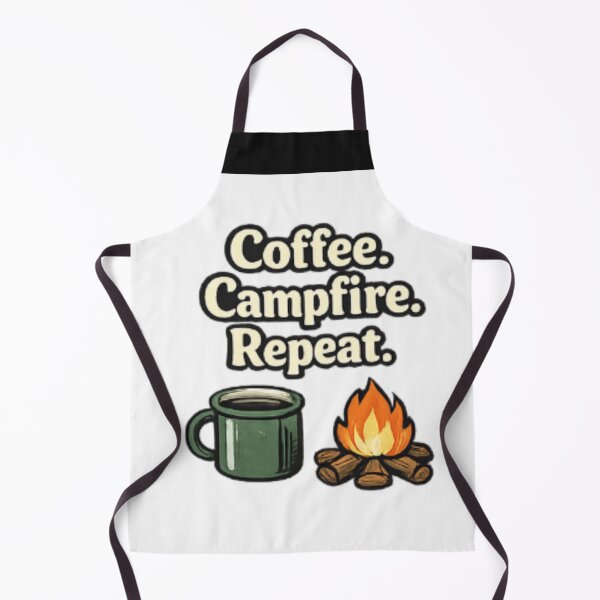 Item preview, Coffee Campfire Repeat | Camping Coffee Lover Vintage Outdoor Design designed and sold by ser-Ile.