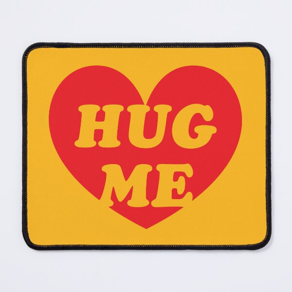 Item preview, Hug Me – Heart Shaped Typography Quote designed and sold by Scaryzz.