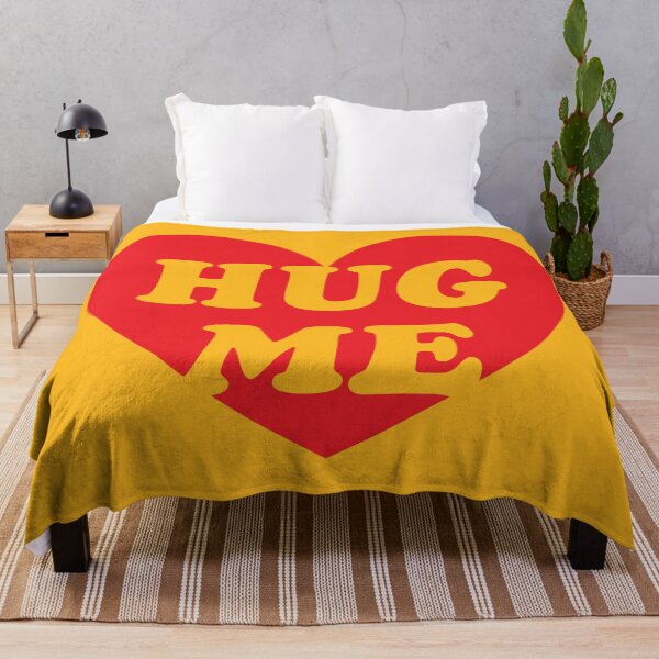 Item preview, Hug Me – Heart Shaped Typography Quote designed and sold by Scaryzz.