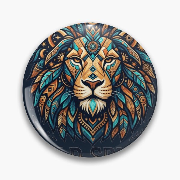Item preview, Espíritu salvaje, majestuoso león, arte bohemio designed and sold by StudioBy-ColorNest.