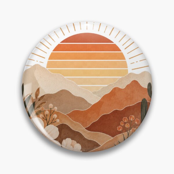 Item preview, Boho Desert Sunset with Cactus and Wildflowers designed and sold by SneonStudioCo.