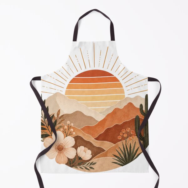 Item preview, Boho Desert Sunset with Cactus and Wildflowers designed and sold by SneonStudioCo.