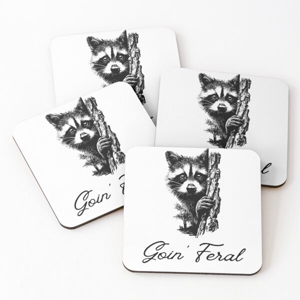 Item preview, Goin' Feral Raccoon designed and sold by MTDesignLab.