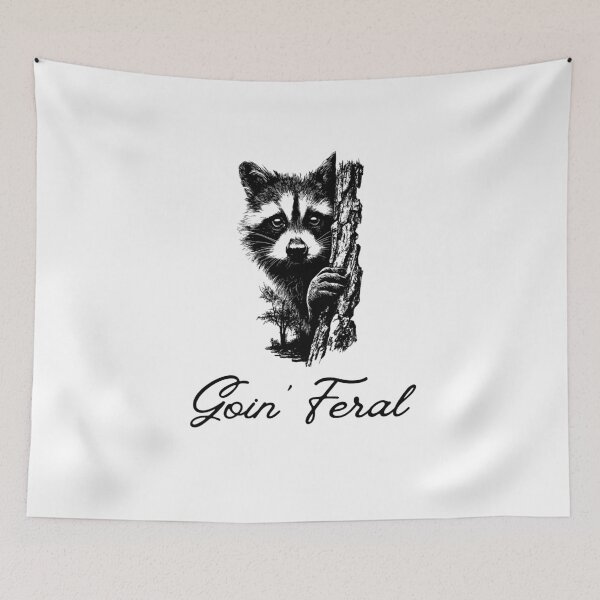 Item preview, Goin' Feral Raccoon designed and sold by MTDesignLab.