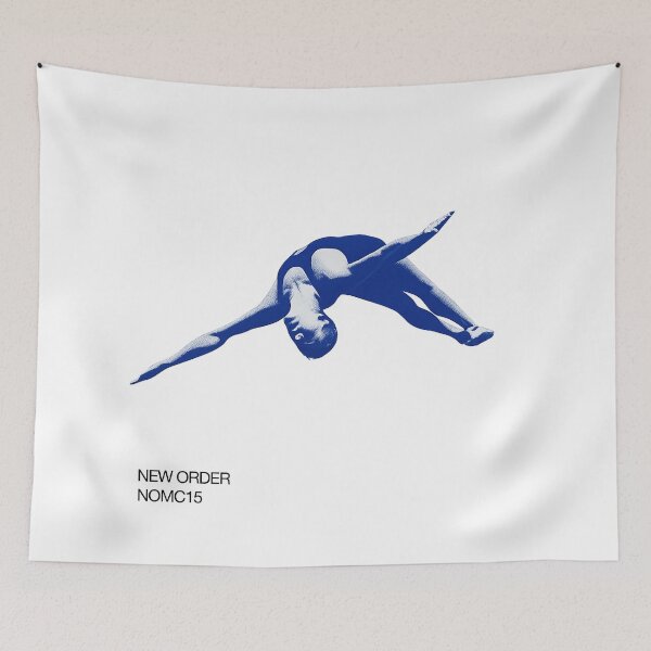 Item preview, Blue Motion: Minimalist Post-Punk Inspired Gymnast Design for New Order Fans designed and sold by Lifer Art and Design.