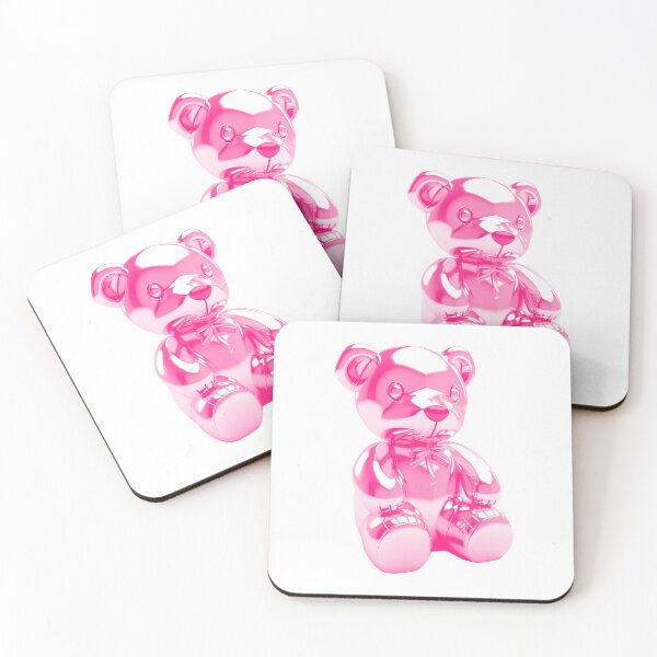 Item preview, Glossy Pink Teddy Bear Cute Metallic Pop Art designed and sold by sunnivamla.
