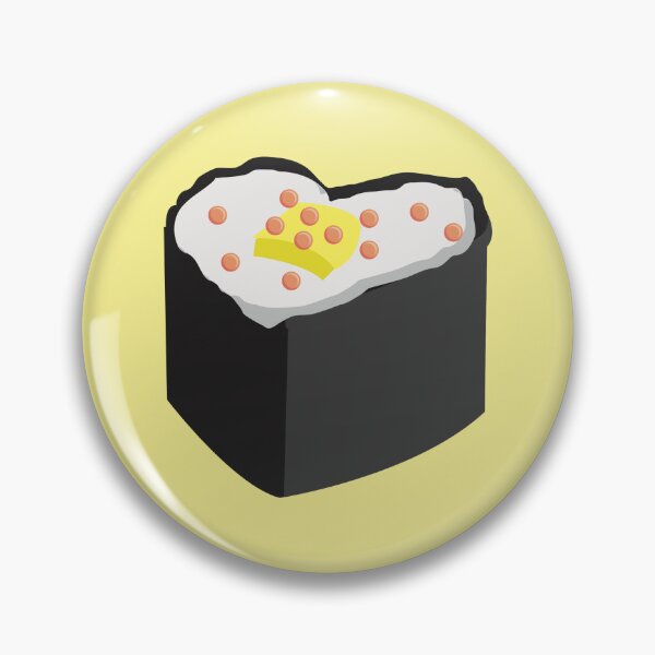 Item preview, Sushi Heart (on Yellow) designed and sold by PawsitiveMum3.