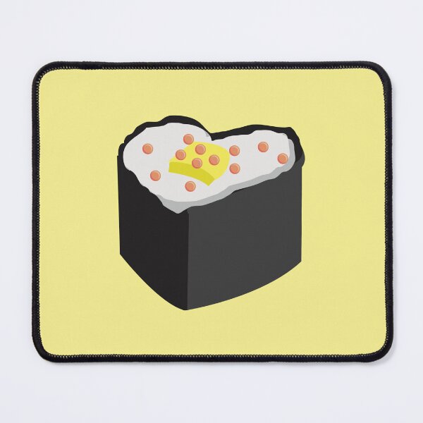 Item preview, Sushi Heart (on Yellow) designed and sold by PawsitiveMum3.