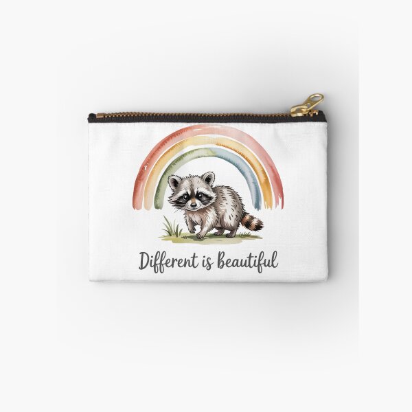Item preview, Funny Different Is Beautiful Raccoon Rainbow Kindness Acceptance Woodland Animal designed and sold by ZACK ART.
