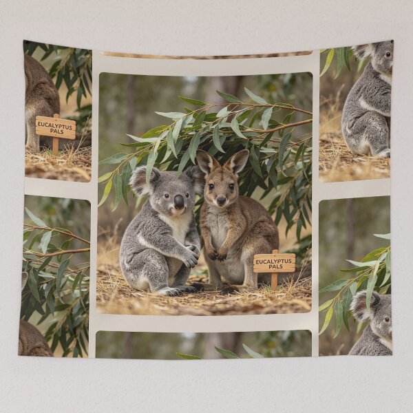 Item preview, Eucalyptus Pals Koala Wallaby Australian Wildlife designed and sold by BagFactoryUK.