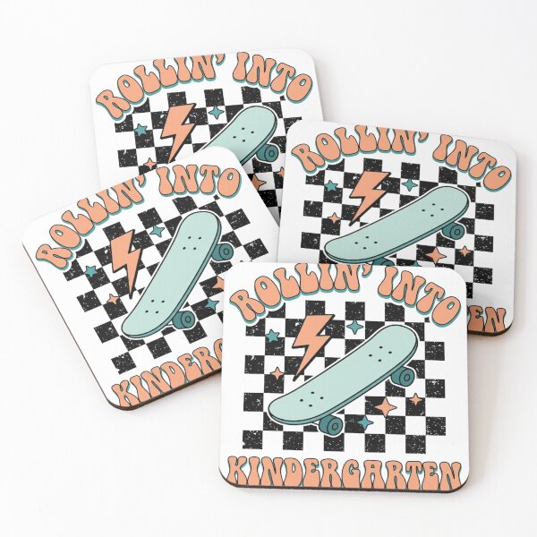 Item preview, Rollin' Into Kindergarten Retro Skateboard Back to School designed and sold by raedattia.