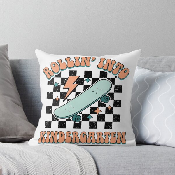 Item preview, Rollin' Into Kindergarten Retro Skateboard Back to School designed and sold by raedattia.
