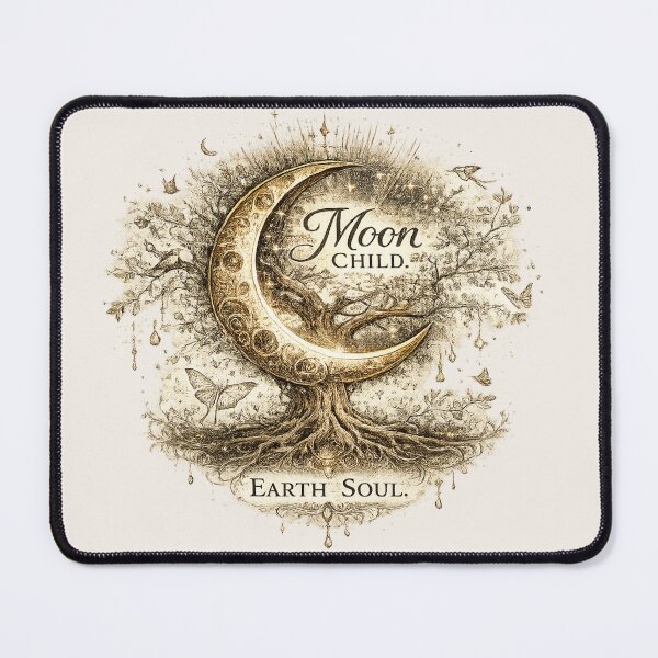 Item preview, Moon Child. Earth Soul. | Celestial Botanical Moon Art designed and sold by 'VARI'.