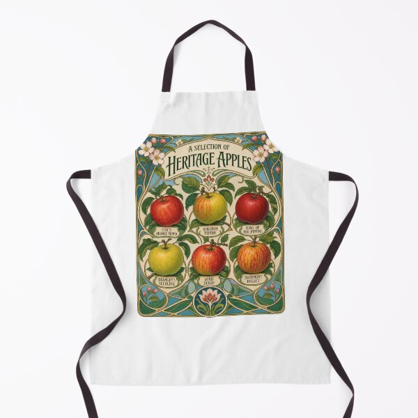 Item preview, Heritage Apples Art Nouveau Botanical Print designed and sold by AntiqueImages.