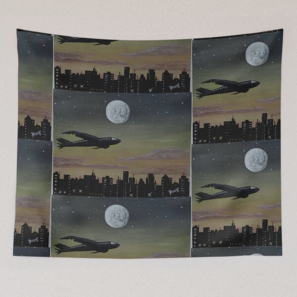 Item preview,      Moonlit Flight Over the City designed and sold by DiaSinama.