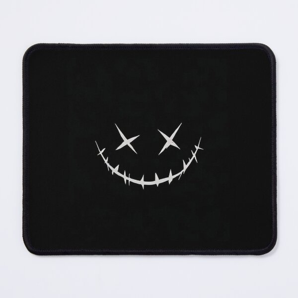 Item preview, Stitched Evil Smile Vector Graphic - Minimalist Spooky LED Purge Mask Art designed and sold by GrimNest.