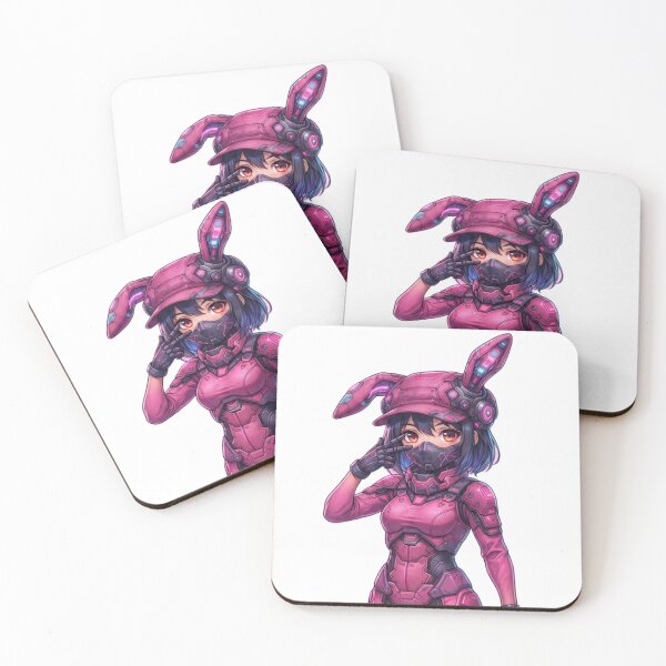 Item preview, Spectra Bunny – Sekai 11 no Neon Fantomu  Spectra Bunny – The Neon Phantom of World 11 designed and sold by dragon580 // Waaa… the killer shark ran away.