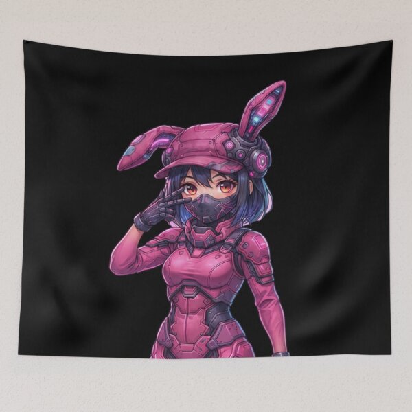 Item preview, Spectra Bunny – Sekai 11 no Neon Fantomu  Spectra Bunny – The Neon Phantom of World 11 designed and sold by dragon580 // Waaa… the killer shark ran away.