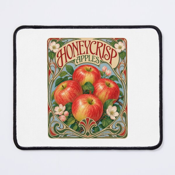 Item preview, Honeycrisp Apples Art Nouveau Vintage Poster designed and sold by AntiqueImages.