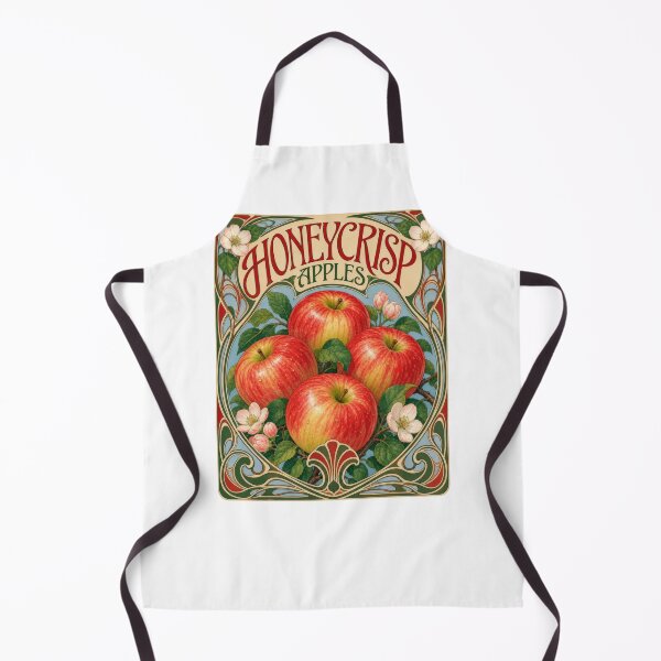 Item preview, Honeycrisp Apples Art Nouveau Vintage Poster designed and sold by AntiqueImages.