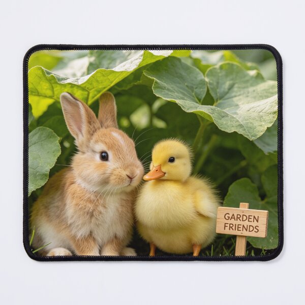 Item preview, Cute Bunny Duckling Garden Friends Animals designed and sold by BagFactoryUK.